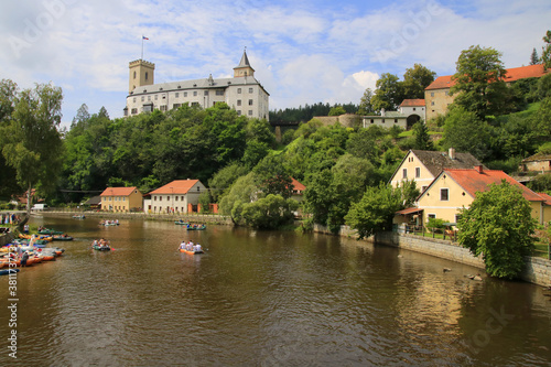 Obraz na płótnie Rozmberk nad Vltavou, Czech Republic w salonie