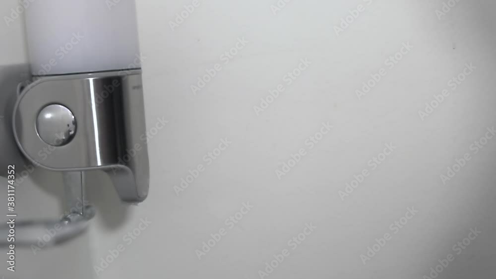 Close up. Woman use soap and washing hands under the water tap Close up. Woman use soap and washing hands under the water tap