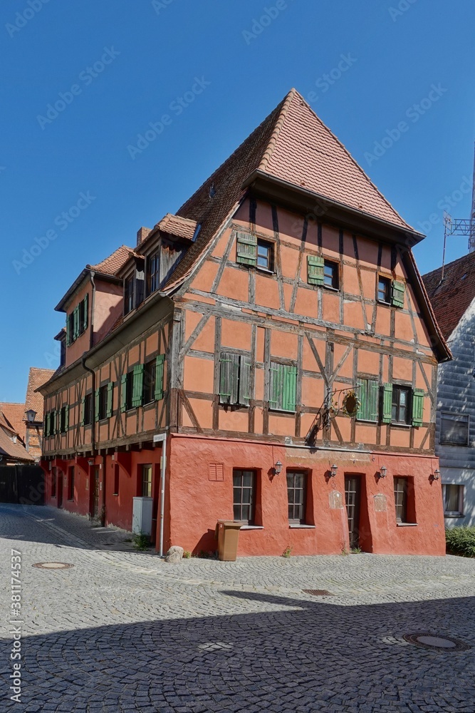 Bad Windsheim - Seegasse - altes Fachwerkhaus