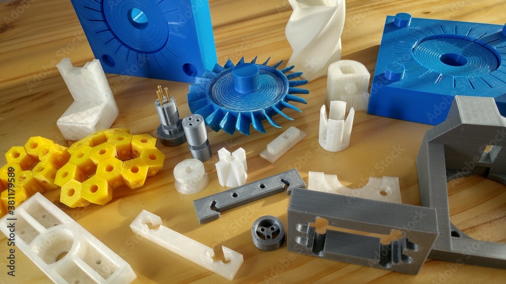 example of 3D printing mechanical components Stock Photo Adobe Stock