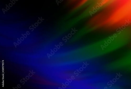Dark Multicolor, Rainbow vector modern elegant backdrop.