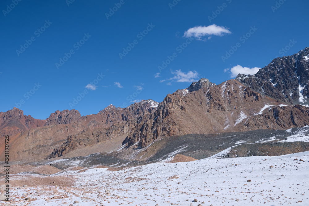 Mountaineering in the TuyukSu mountains. Kazakhstan