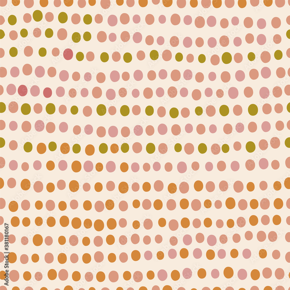 Vector seamless pattern with dots. Vector seamless pattern with dots.