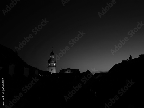 church in the night