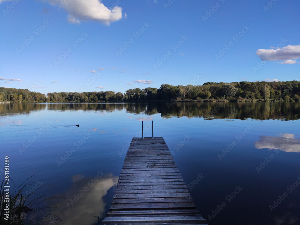 REady to jump into the lake