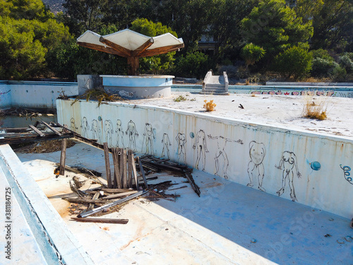 lost abandoned place hotel in greece