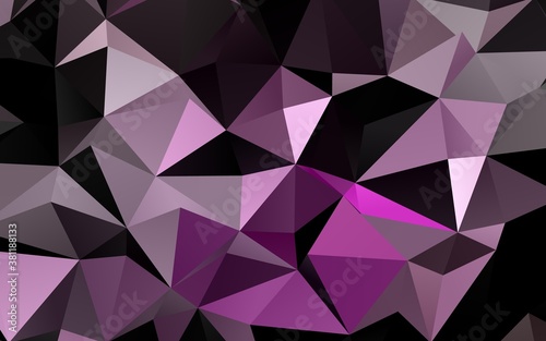 Light Purple vector polygon abstract layout. Brand new colorful illustration in with gradient. Brand new design for your business.