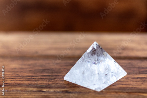 Photography of a pyramid quartz