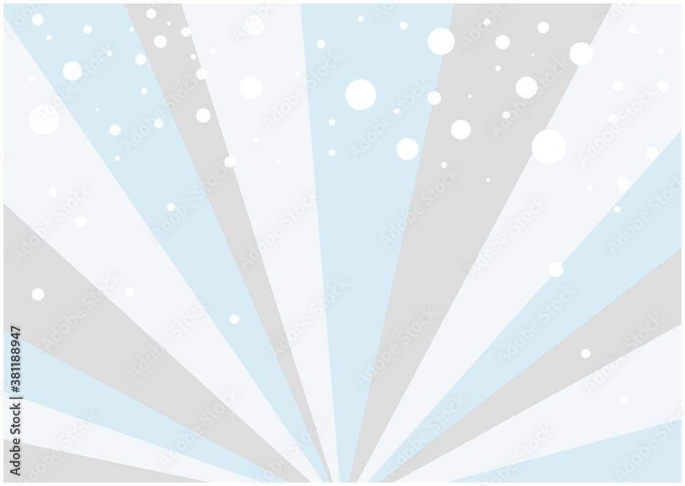 冬をイメージした放射状に広がる背景と雪のイラスト素材 Stock Vector Adobe Stock