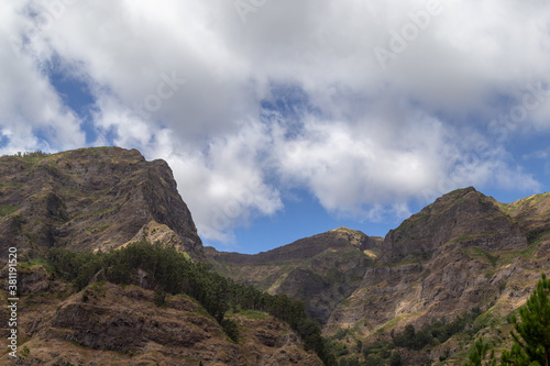 View on the mountains of Madeira, Portugal