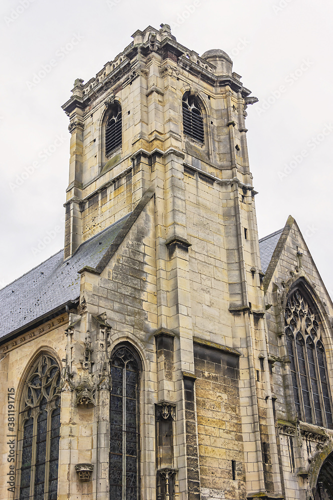 Rouen Saint Godard church is one of oldest church. The current Saint Godard church erected between the XVI - XVII century. Rouen, France. Rouen Saint Godard church is one of oldest church. The current Saint Godard church erected between the XVI - XVII century. Rouen, France.