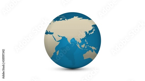 World Globe Rotating - Stock Video