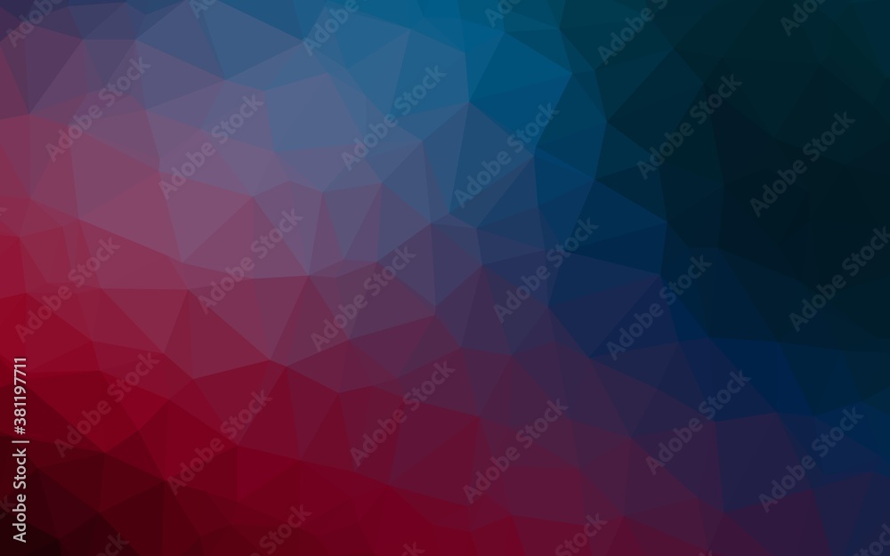 Dark Blue, Red vector shining triangular pattern. Shining colored illustration in a Brand new style. The best triangular design for your business. Dark Blue, Red vector shining triangular pattern. Shining colored illustration in a Brand new style. The best triangular design for your business.
