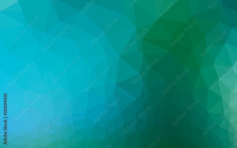 Light Blue, Green vector blurry triangle template. A vague abstract illustration with gradient. Completely new template for your business design. Light Blue, Green vector blurry triangle template. A vague abstract illustration with gradient. Completely new template for your business design.