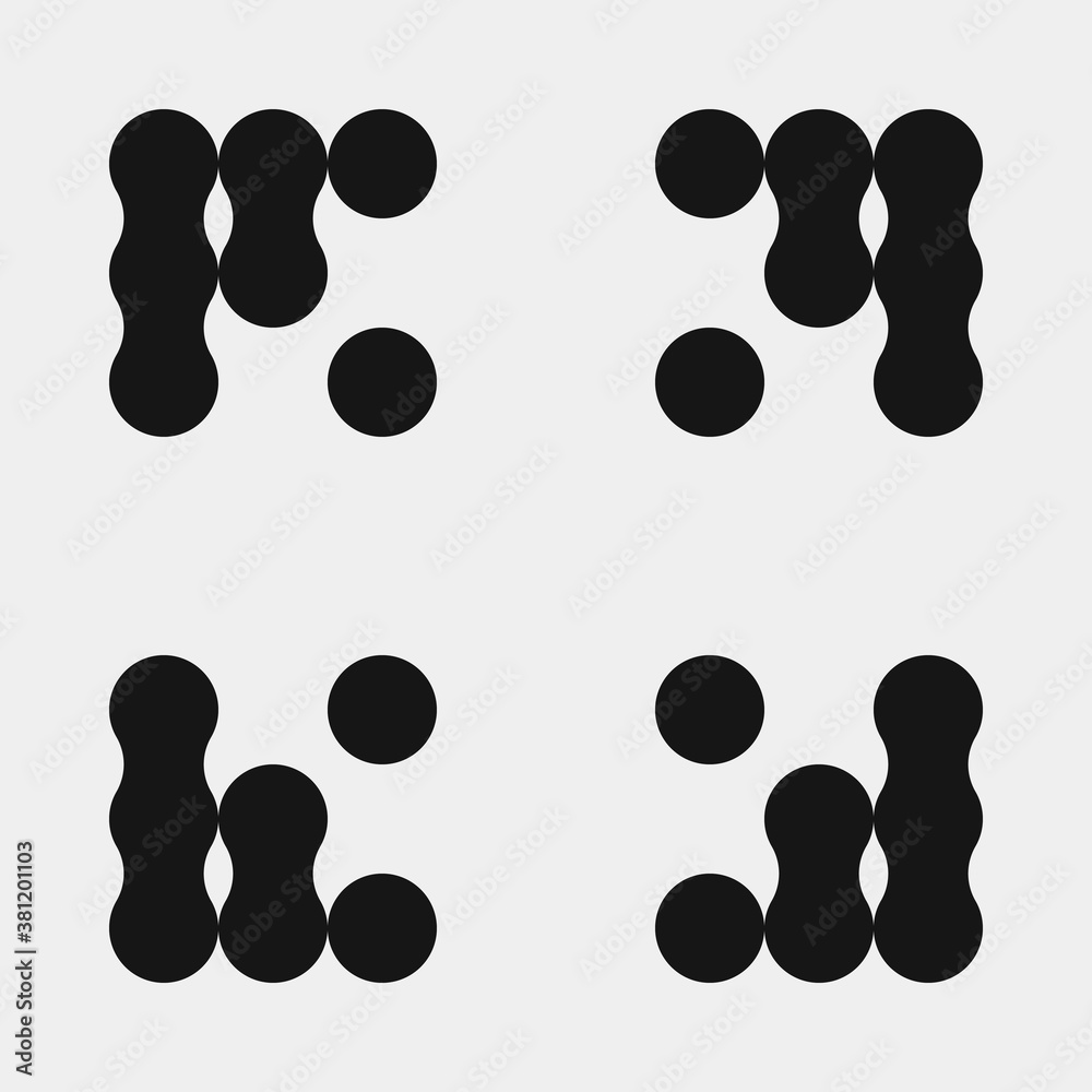 Abstract Cross Pattern Dots Logo generative computational art illustration Abstract Cross Pattern Dots Logo generative computational art illustration