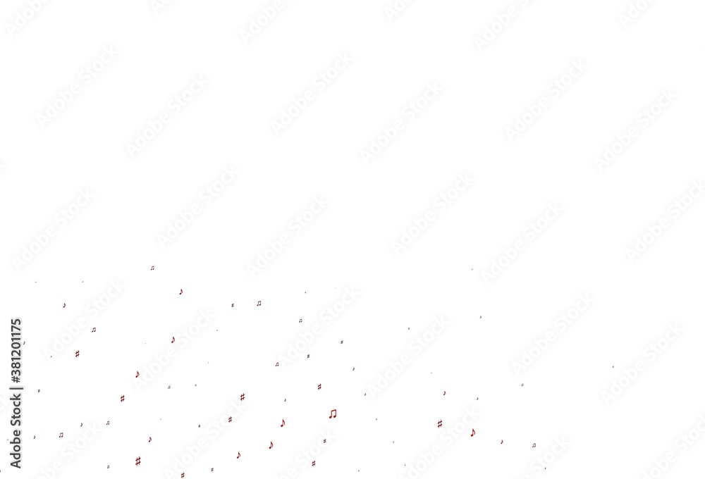 Light Green, Red vector template with musical symbols. Light Green, Red vector template with musical symbols.