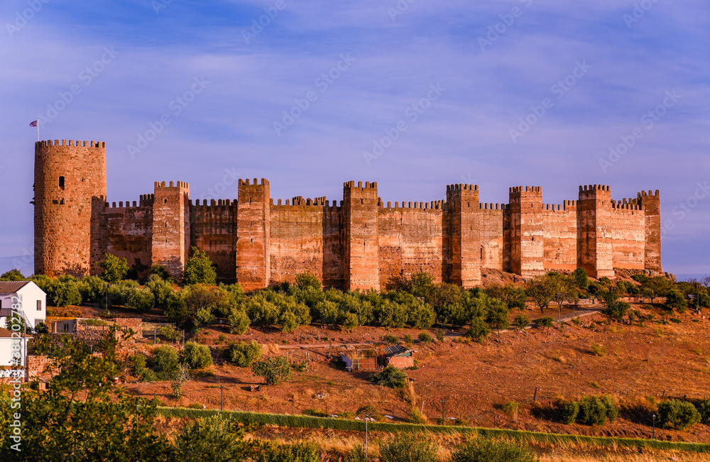 Castle of Baños de la Encina in the province of Jaen, Andalusia, Spain