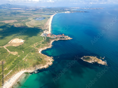 Aerial view of Snake Island at Arkutino region, Bulgaria