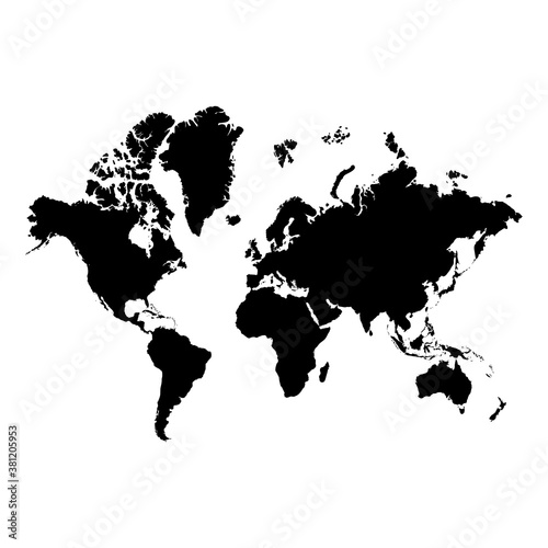 World map - Vector Stocl Illustration photo