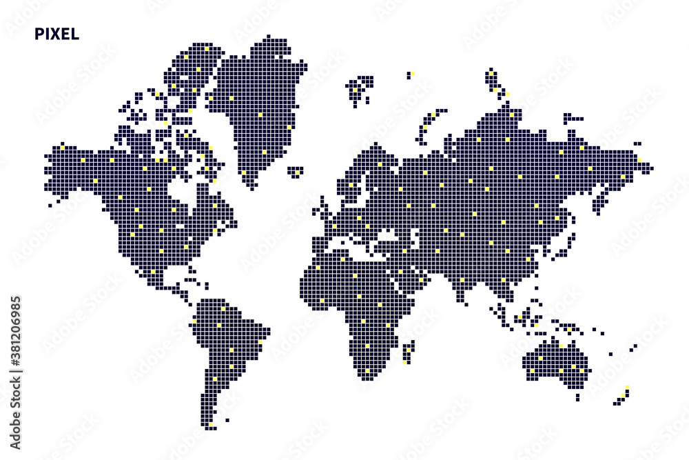 Obraz premium World map - Vector Stocl Illustration