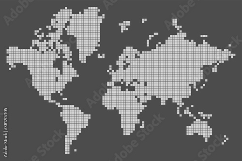 World map - Vector Stocl Illustration