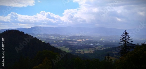 clouds over the mountains