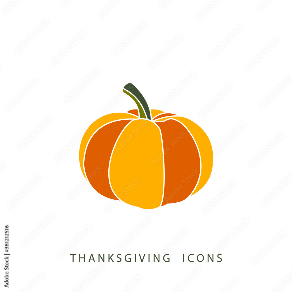 Happy Thanksgiving Day - Stock Vector Illustration Happy Thanksgiving Day - Stock Vector Illustration