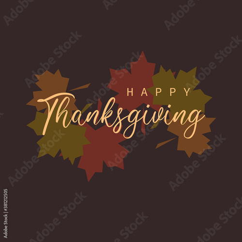 Happy Thanksgiving Day - Stock Vector Illustration