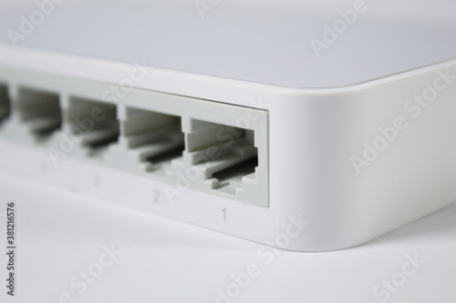 Switch for computer networks and connectors for network cables