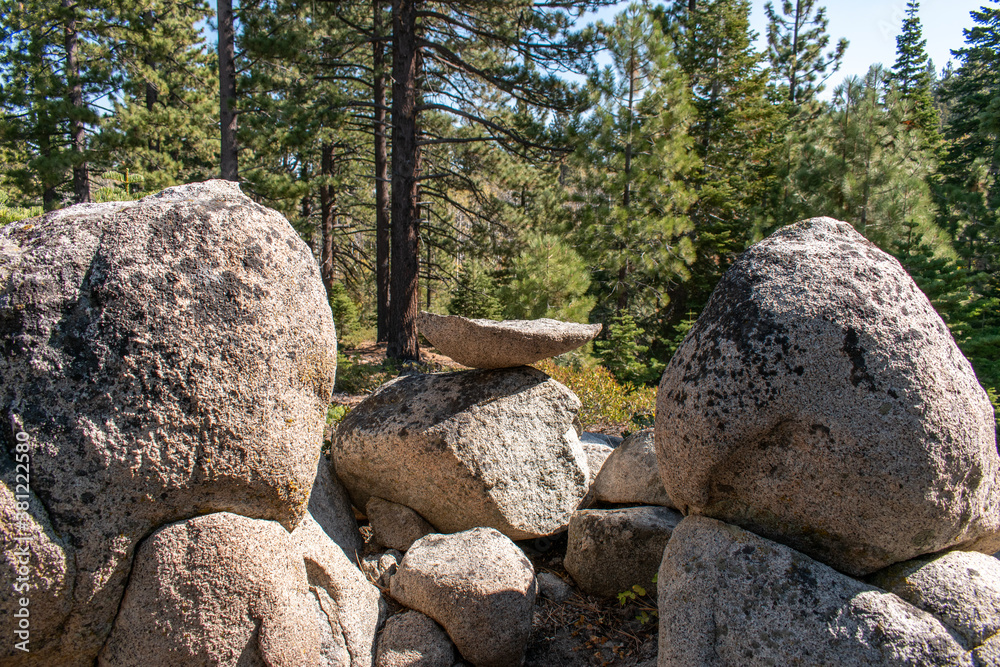 Rock balancing on a rock