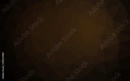 Dark Black vector polygon abstract layout. Shining colored illustration in a Brand new style. Textured pattern for background.