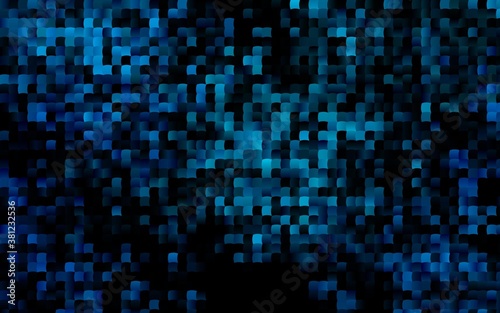 Dark BLUE vector layout with lines  rectangles. Abstract gradient illustration with rectangles. Pattern for commercials.