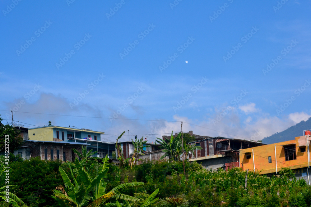 Fototapeta premium town in the mountains