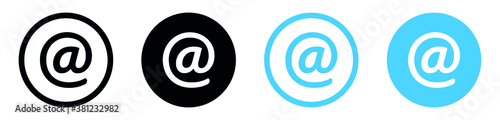 @ or mail icon in circle for apps and websites, Mail envelope icon
