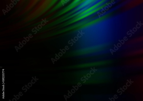 Dark Multicolor, Rainbow vector blurred bright template. Creative illustration in halftone style with gradient. A completely new template for your design.