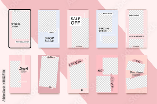 Wallpaper Mural Editable Stories template with effect boke for your photo. Holliday mood. Christmas theme. Torontodigital.ca