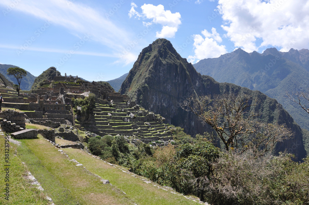 Views of Machu Picchu from inside the city