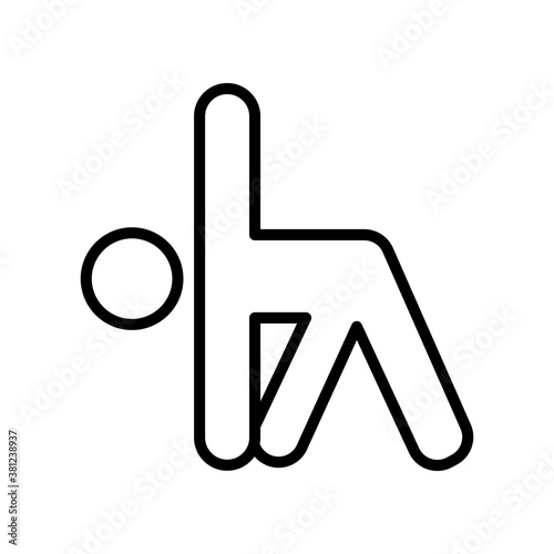 Sports Stretch Yoga Yogi Icon