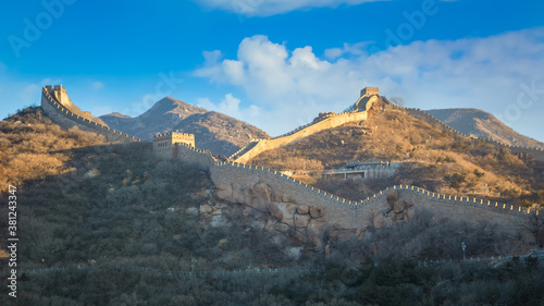 Fotografia The Great wall of China at Badaling site in Beijing, China