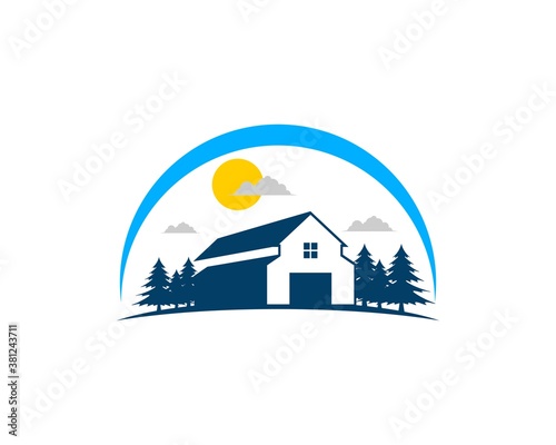 Beautiful view in the farm