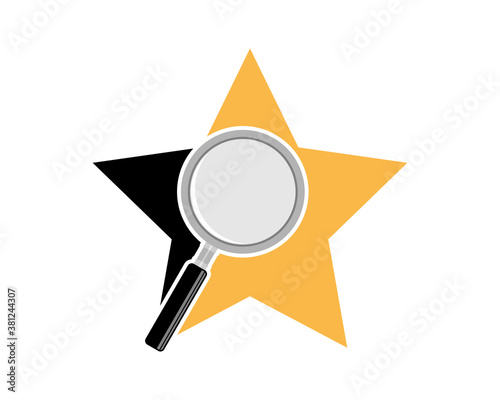 Magnifying glasses inside the star