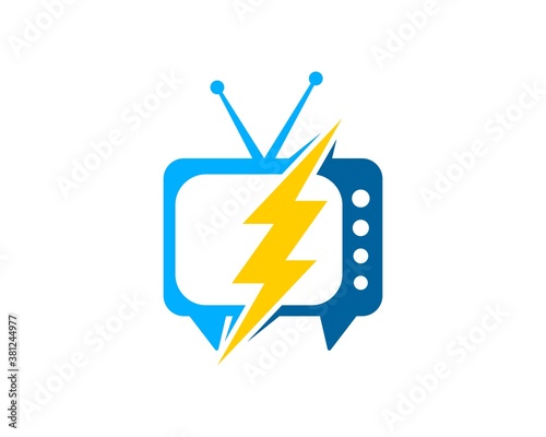 Simple television with lightning inside