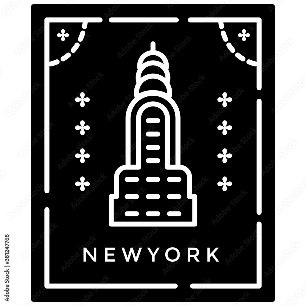 Fototapeta premium New York Stamp 