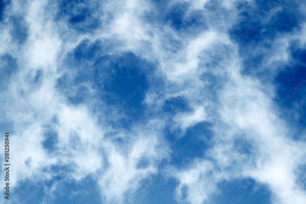Fototapeta premium Cloud shape transforming in the sky.
