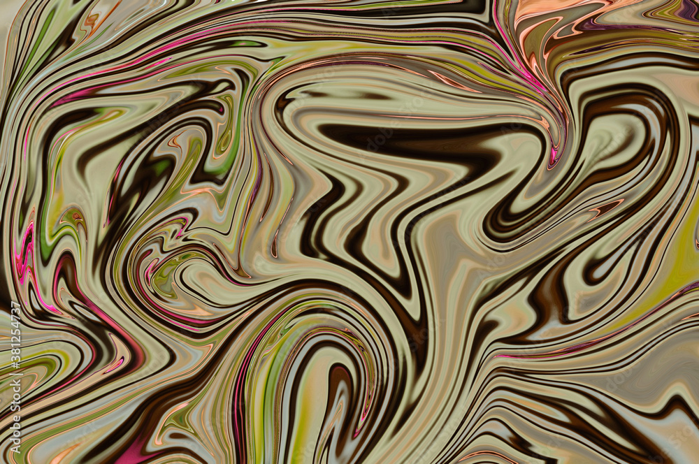 Fototapeta premium Abstract liquid colorful texture for background, patterns