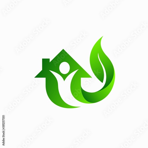 happy people with home vector