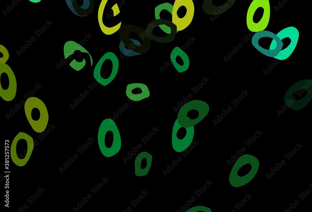 Dark Blue, Yellow vector pattern with spheres. Dark Blue, Yellow vector pattern with spheres.