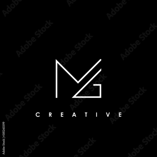 MG Letter Logo Design Template Vector
