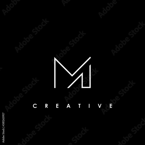 MN Letter Logo Design Template Vector 