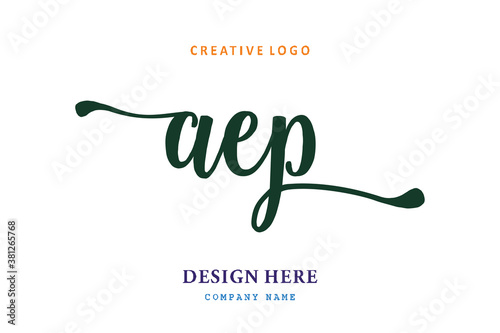 pharmacy letter AEP logo is simple, easy to understand and authoritative